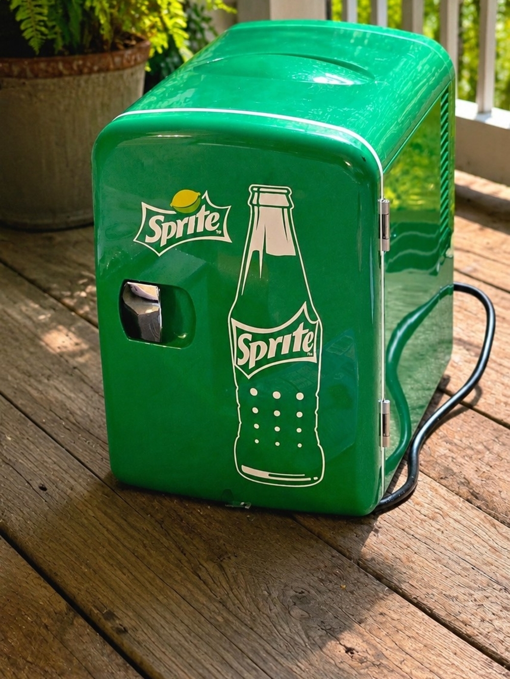 Sprite Mini Fridge Green Retro Cooler